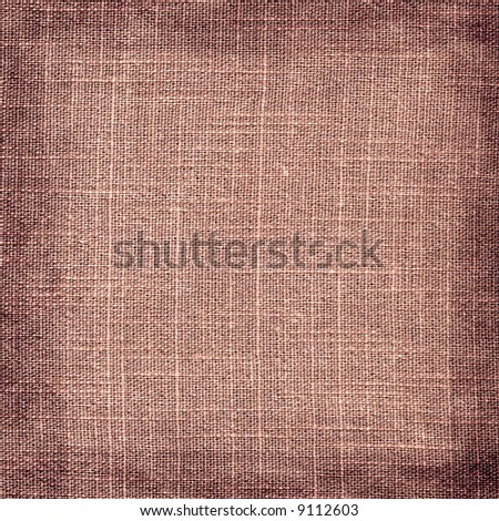 Red tone natural canvas with border