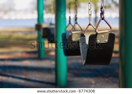 empty park swings