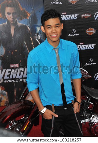 Roshon Fegan at the world premiere of \