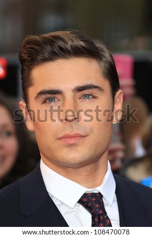 Zac Efron arriving for \'The Lucky One\' European Premiere, Bluebird, Chelsea, London. 23/04/2012 Picture by: Henry Harris / Featureflash
