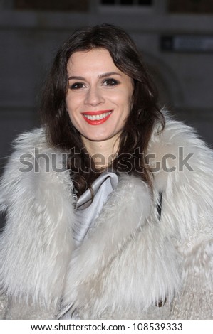 Lara Bohinc arriving for the Women for Women Gala held at the Guildhall, London. 03/05/2012 Picture by: Henry Harris / Featureflash