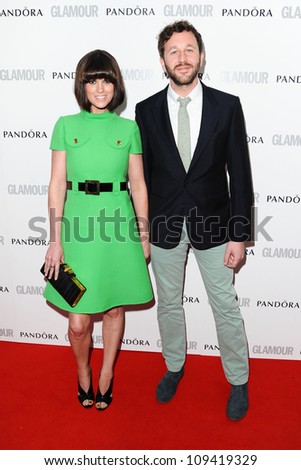 Dawn Porter and Chris O\'Dowd arriving for the Glamour Women Of The Year Awards 2012, at Berkeley Square, London. 29/05/2012 Picture by: Steve Vas / Featureflash