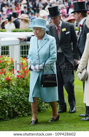 Queen Elizabeth II attends day 1 of the annual Royal Ascot horse racing event. Ascot, UK. October 19, 2012, Rome, Italy Picture: Catchlight Media / Featureflash