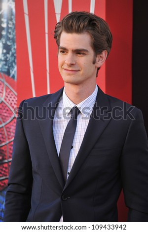Andrew Garfield at the world premiere of his movie \