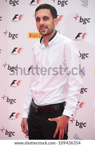 Dynamo arriving for The F1 Party in aid of GOSH at Battersea Evolution, London. 04/07/2012 Picture by: Alexandra Glen / Featureflash
