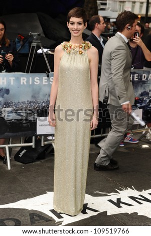 Anne Hathaway arriving for European premiere of \