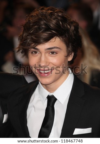 George Shelley from Union J arriving for the Royal World Premiere of 'Skyfall' at Royal Albert Hall, London. 23/10/2012