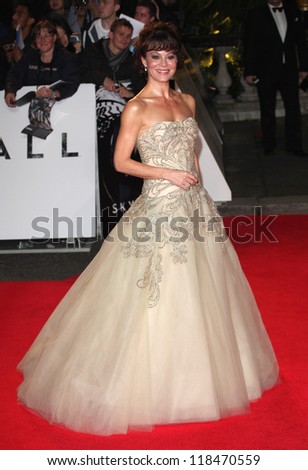 Helen McCrory  arriving for the Royal World Premiere of \'Skyfall\' at Royal Albert Hall, London. 23/10/2012