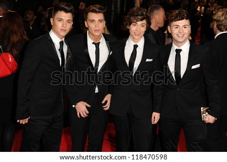 Union J arriving for the Royal World Premiere of \'Skyfall\' at Royal Albert Hall, London. 23/10/2012
