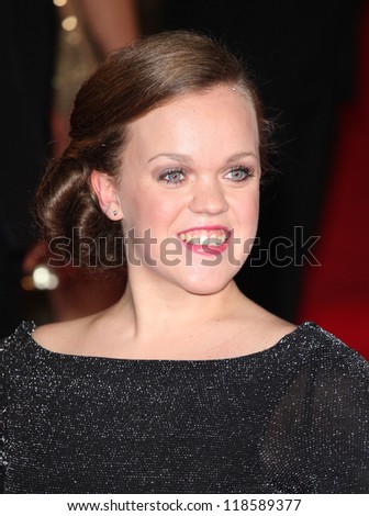 Ellie Simmonds arriving for the Royal World Premiere of \'Skyfall\' at Royal Albert Hall, London. 23/10/2012 Picture by: Alexandra Glen