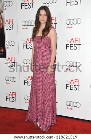 Alice Englert at the AFI Fest 2012 premiere of her movie \