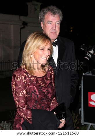 Jeremy Clarkson and his wife Frances Clarkson arriving for The Sun Military Awards, at The Imperial War Museum, London. 06/12/2012 Picture by: Alexandra Glen