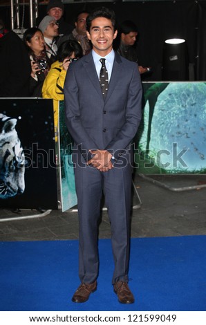 Suraj Sharma arriving for the Life Of Pi premiere, at Empire Leicester Square, London. 03/12/2012 Picture by: Alexandra Glen