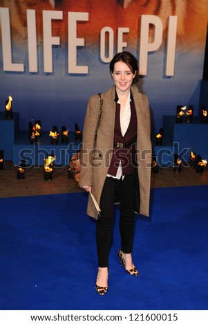 Claire Foy arriving for the \