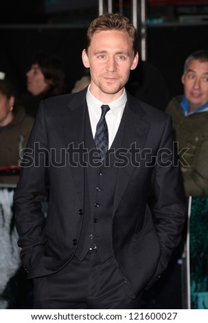Tom Hiddleston arriving for the Life Of Pi premiere, at Empire Leicester Square, London. 03/12/2012 Picture by: Alexandra Glen