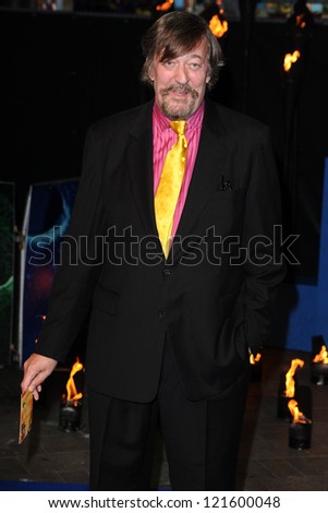 Stephen Fry arriving for the \