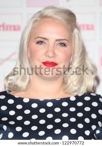Claire Richards arriving for the Prima Comfort Fashion Awards 2012, At Evolution, Battersea Park, London. 13/09/2012 Picture by: Alexandra Glen