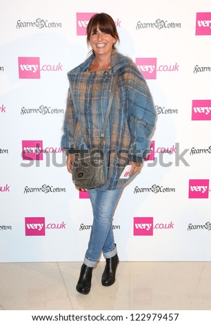 Davina McCall arriving for  Spring/Summer 2013 Very.co.uk fashion launch, London. 13/09/2012 Picture by: Henry Harris