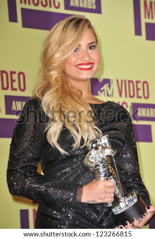 Demi Lovato at the 2012 MTV Video Music Awards at the Staples Center, Los Angeles. September 6, 2012  Los Angeles, CA Picture: Paul Smith