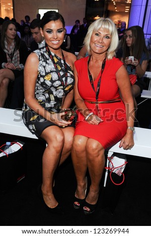 Jessica and Carol Wright at the Vogue Fashion\'s Night Out fashion show, Westfield Shepherd\'s Bush, London. 06/09/2012 Picture by: Alexandra Glen