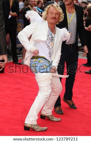 Leigh Francis arriving for the premiere of \
