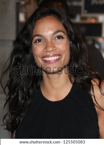 Rosario Dawson arriving for the launch night of 'Julius Caesar' at the Noel Coward Theatre, London. 15/08/2012 Picture by: Alexandra Glen