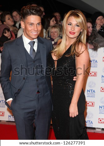 Joey Essex and Sam Faiers arriving for the National Television Awards 2013, at the O2 Arena, London. 23/01/2013 Picture by: Alexandra Glen