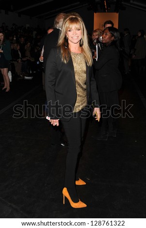 Jo Wood at the PPQ catwalk show as part of London Fashion Week AW13, Somerset House, London. 15/02/2013 Picture by: Steve Vas
