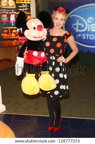 Lydia Bright aka Lydia Rose Bright at Volunt-ears with Mickey Mouse at Disney Store for Red Nose day, London. 14/02/2013 Picture by: Henry Harris