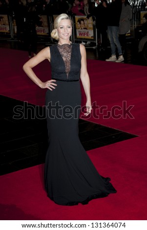 Denise Van Outen arriving the UK Premiere of Run for your Wife, Odeon Cinema, Leicester Square, London. 05/02/2013 Picture by: Simon Burchell