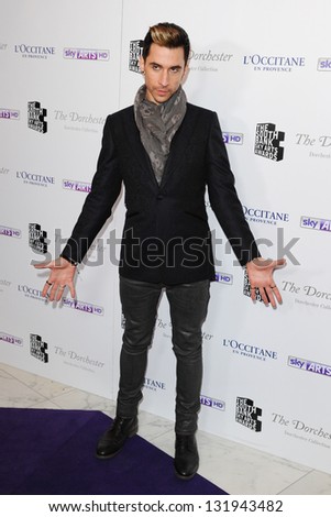 Russell Kane arriving for the South Bank Sky Arts Awards 2013 at the Dorchester Hotel, London. 12/03/2013 Picture by: Alexandra Glen