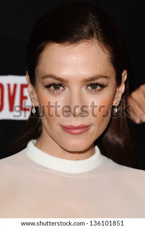 Anna Friel arriving for premiere of \