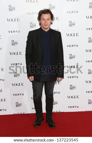 Christopher Kane at the Vogue Festival party 2013 held at the Southbank Centre, London.  27/04/2013