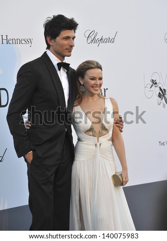 Kylie Minogue & Andres Velencoso at amfAR\'s 20th Cinema Against AIDS Gala at the Hotel du Cap d\'Antibes, France May 23, 2013  Antibes, France