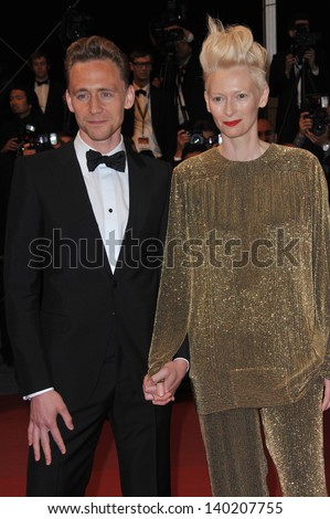 Tom Hiddleston & Tilda Swinton at gala premiere at the 66th Festival de Cannes for their movie 