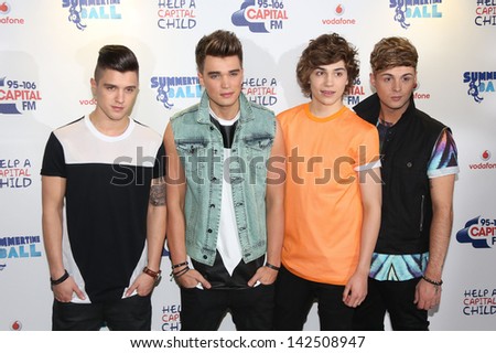 Union J at the Capital FM Summertime ball 2013 held at Wembley Stadium, London. 09/06/2013