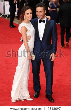 Lucy Watson and Spencer Matthews arriving for the TV BAFTA Awards 2013, Royal Festival Hall, London. 12/05/2013