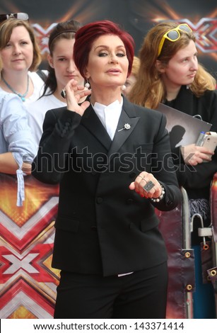Sharon Osbourne at The X Factor auditions held at London Excel London. 19/06/2013
