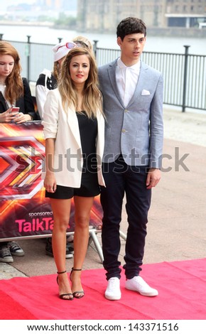 Caroline Flack and Matt Richardson at The X Factor auditions held at London Excel London. 19/06/2013