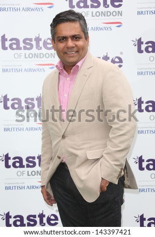 Vivek Singh at The Taste of London 2013 held in Regents Park London. 19/06/2013