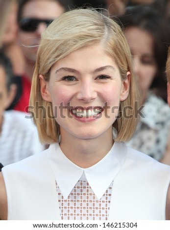 Rosamund Pike arriving for The World\'s End World Premiere, at Empire Leicester Square, London. 10/07/2013