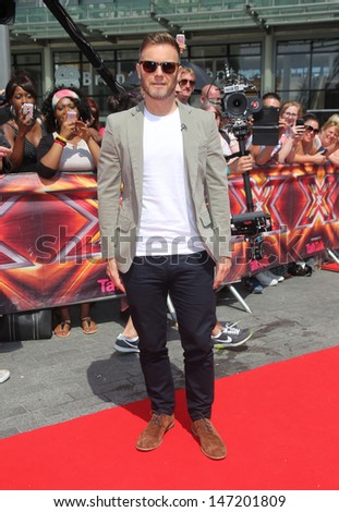 Gary Barlow at The X Factor London auditions held at Wembley arena, London. 18/07/2013