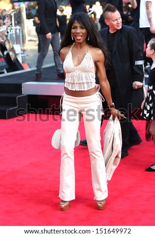 Sinitta arriving for the One Direction This is Us World film premiere, London. 20/08/2013