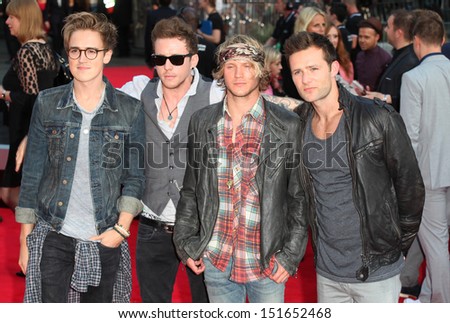 Mcfly at the UK Premiere of \'One Direction, This Is Us\' at the Empire Leicester Square, London. 20/08/2013