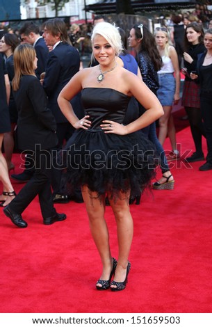 Amelia Lily arriving for the One Direction This is Us World film premiere, London. 20/08/2013