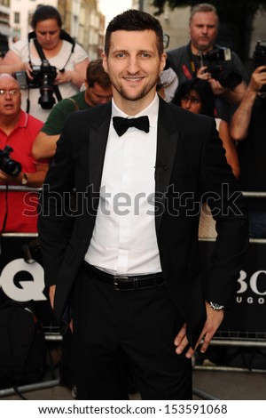 Carl Froch arriving for the 2013 GQ Men Of The Year Awards, at the Royal Opera House, London. 03/09/2013