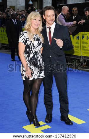 James McAvoy and sister, Joy McAvoy arriving for the \