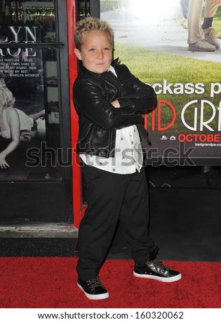 Jackson Nicoll at the premiere of his movie \