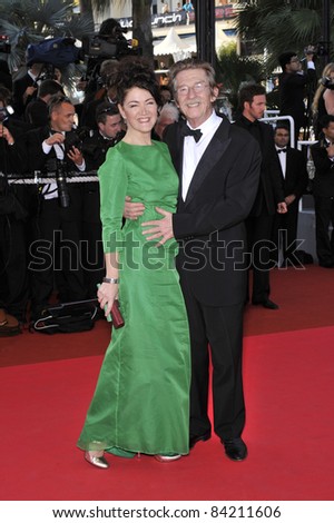 John Hurt & wife at premiere for his new movie \