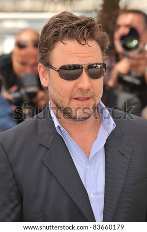 Russell Crowe  at the 63rd Festival de Cannes where his movie \